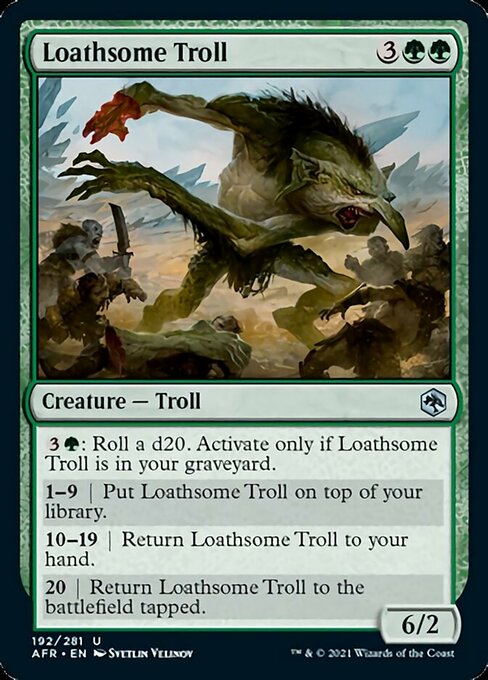 Loathsome Troll (Adventures in the Forgotten Realms) Light Play