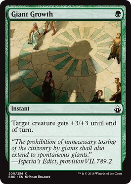Giant Growth (Battlebond) Medium Play