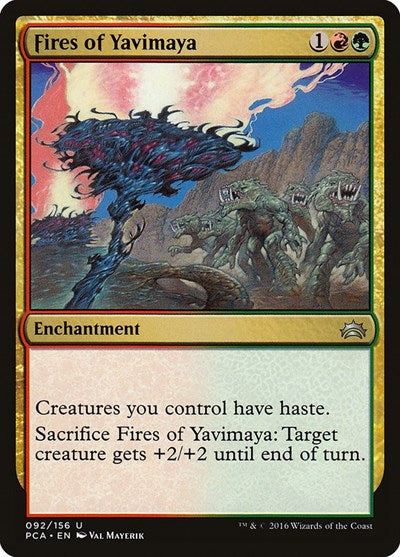 Fires of Yavimaya (Planechase Anthology) Light Play