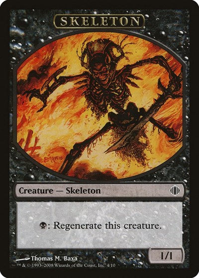 Skeleton Token (Shards of Alara) Light Play