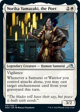 Norika Yamazaki, the Poet (Kamigawa: Neon Dynasty) Light Play