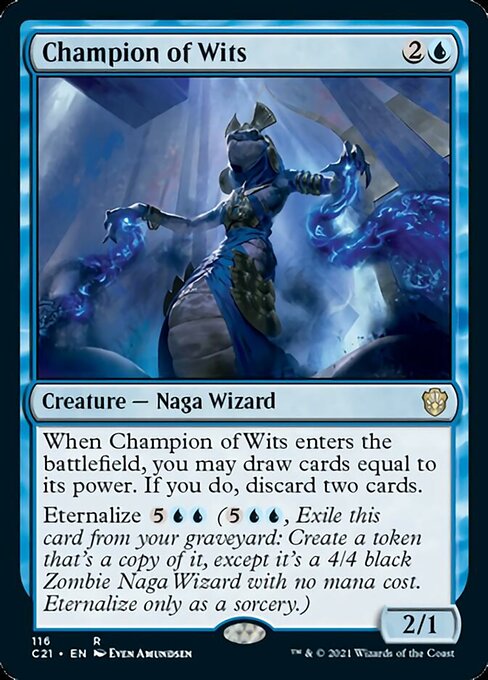 Champion of Wits (Commander 2021 Strixhaven) Light Play