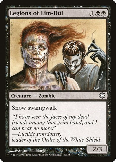 Legions of Lim-Dul (Coldsnap Theme Deck Reprints) Light Play