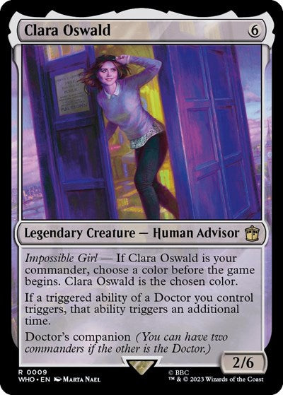 Clara Oswald (Universes Beyond: Doctor Who) Light Play Foil