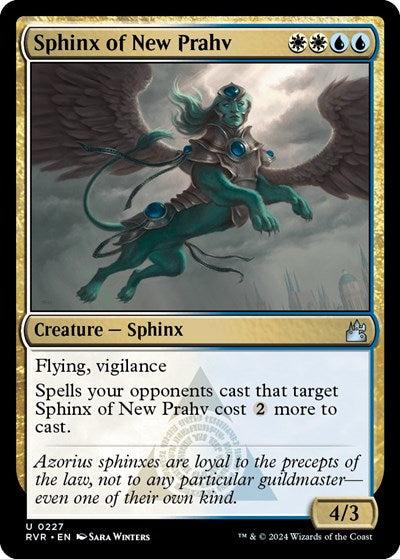 Sphinx of New Prahv (Ravnica Remastered) Light Play Foil