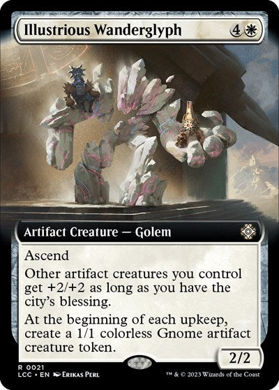 Illustrious Wanderglyph (Extended Art) (Commander: The Lost Caverns of Ixalan) Near Mint Foil