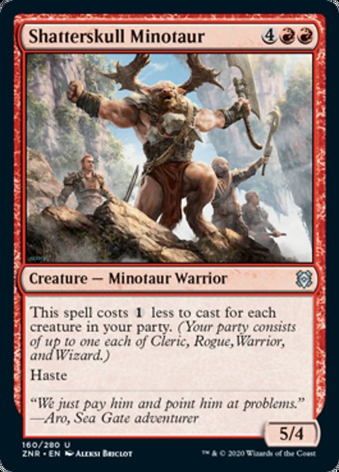 Shatterskull Minotaur (Zendikar Rising) Light Play Foil