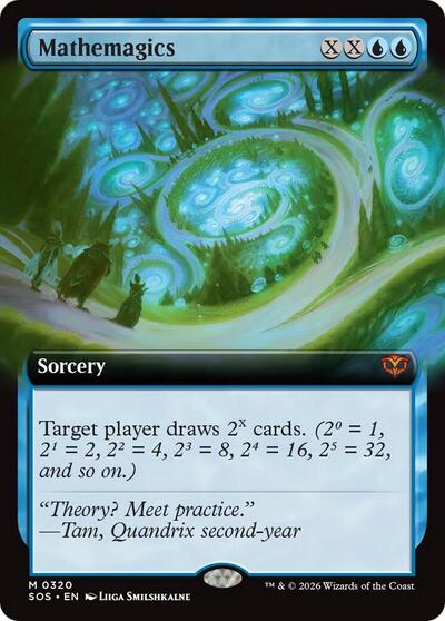 Mathemagics (Extended Art) (Secrets of Strixhaven) Light Play Foil