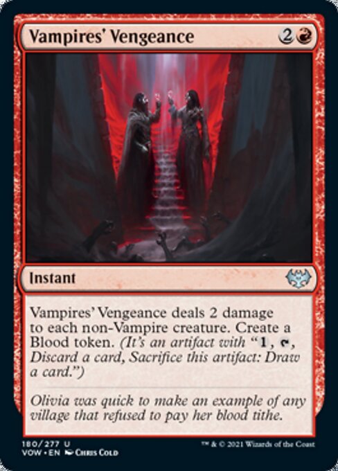 Vampires' Vengeance (Innistrad: Crimson Vow) Light Play Foil
