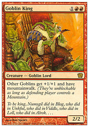 Goblin King (9th Edition) Light Play
