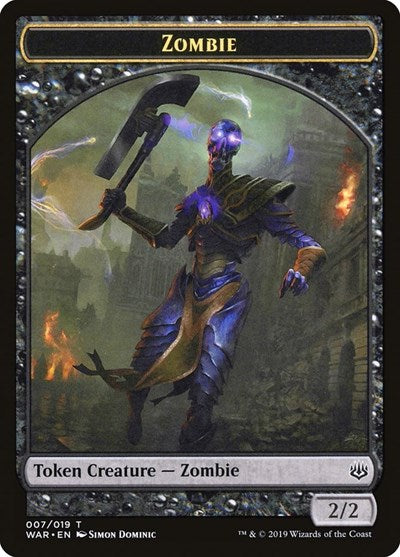 Zombie Token (War of the Spark) Light Play