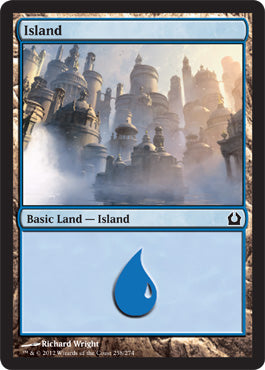 Island (258) (Return to Ravnica) Light Play