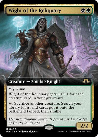 Wight of the Reliquary (Extended Art) (Modern Horizons 3) Light Play Foil