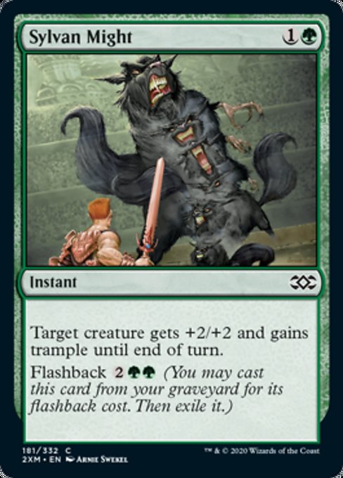 Sylvan Might (Double Masters) Light Play