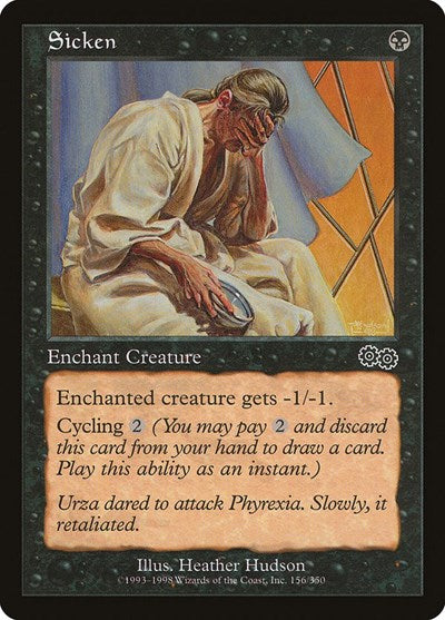 Sicken (Urza's Saga) Light Play