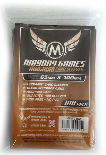 100 ct Magnum Copper "7 Wonders" Card Sleeves - Blue