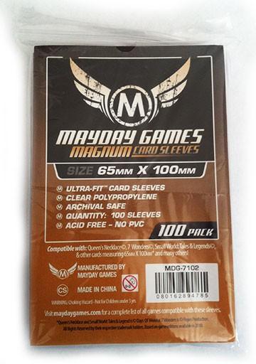 100 ct Magnum Copper "7 Wonders" Card Sleeves - Purple