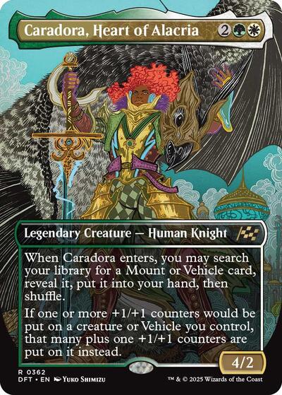 Caradora, Heart of Alacria (Borderless) (Aetherdrift) Damaged / Poor