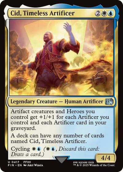 Cid, Timeless Artificer (0417) (Universes Beyond: FINAL FANTASY) Light Play