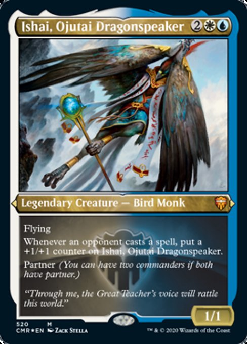 Ishai, Ojutai Dragonspeaker (Foil Etched) (Commander Legends) Light Play Foil