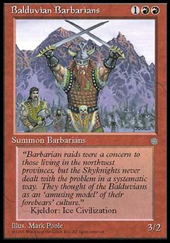 Balduvian Barbarians (Ice Age) Light Play