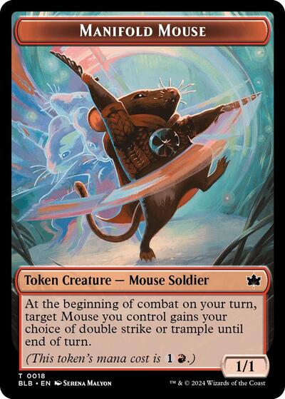 Manifold Mouse Token (Bloomburrow) Light Play