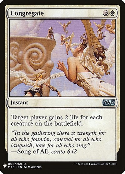 Congregate (Mystery Booster) Light Play
