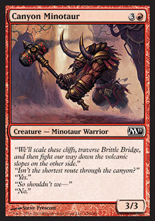 Canyon Minotaur (Magic 2011 Core Set) Light Play