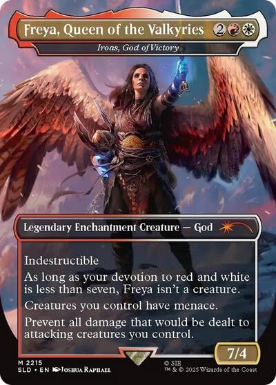 Freya, Queen of the Valkyries - Iroas, God of Victory (Secret Lair) Near Mint Foil