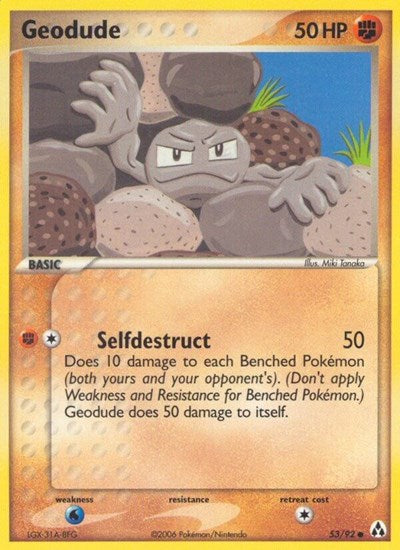 Geodude (Legend Maker) Damaged / Poor