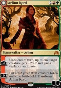 Arlinn Kord (Arlinn Embraced by the Moon) (Shadows Over Innistrad) Light Play
