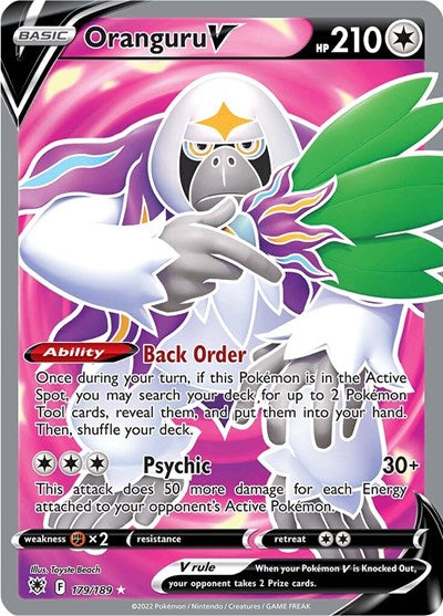 Oranguru V (Full Art) (SWSH10: Astral Radiance) Light Play Holofoil