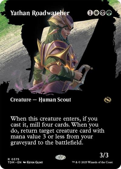 Yathan Roadwatcher (Borderless) (Tarkir: Dragonstorm) Light Play