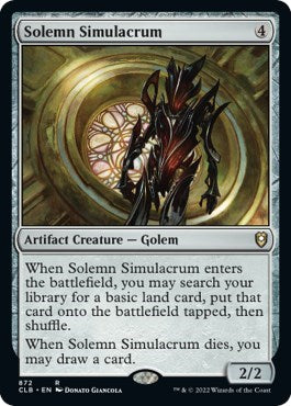 Solemn Simulacrum (Commander Legends: Battle for Baldur's Gate) Light Play