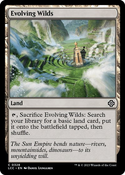 Evolving Wilds (Commander: The Lost Caverns of Ixalan) Light Play