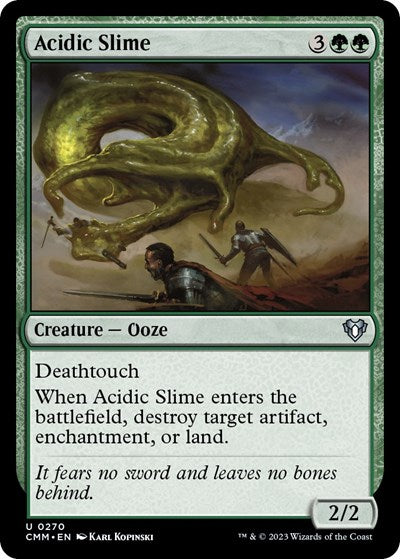Acidic Slime (Commander Masters) Light Play