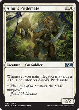 Ajani's Pridemate (Magic 2015 Core Set) Medium Play
