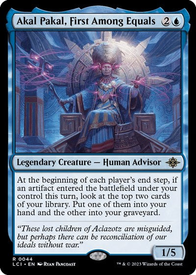 Akal Pakal, First Among Equals (The Lost Caverns of Ixalan) Light Play Foil
