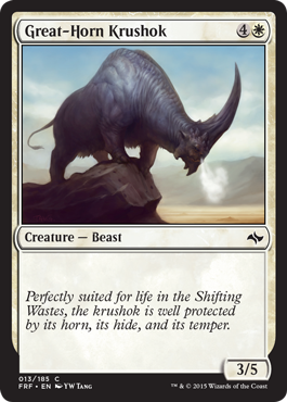 Great-Horn Krushok (Fate Reforged) Light Play
