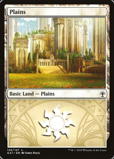 Plains (126) (Guilds of Ravnica: Guild Kits) Light Play