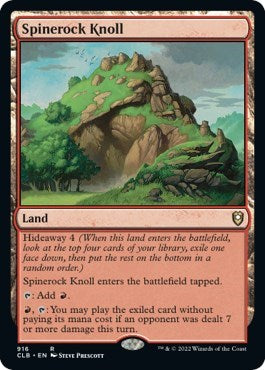 Spinerock Knoll (Commander Legends: Battle for Baldur's Gate) Light Play