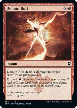 Demon Bolt (Commander Legends: Battle for Baldur's Gate) Light Play