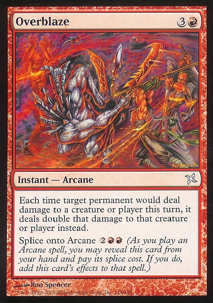Overblaze (Betrayers of Kamigawa) Medium Play