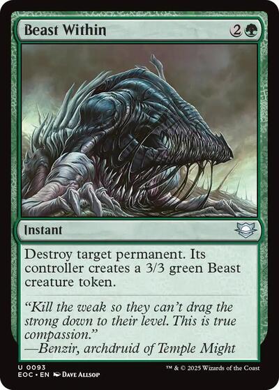 Beast Within (Commander: Edge of Eternities) Light Play