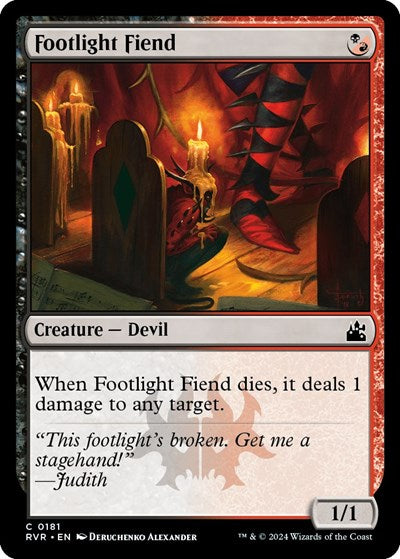 Footlight Fiend (Ravnica Remastered) Light Play