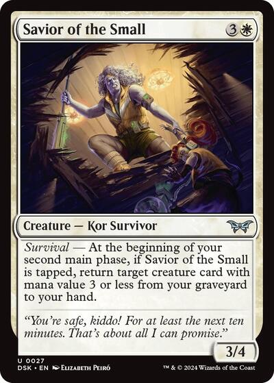Savior of the Small (Duskmourn: House of Horror) Light Play Foil