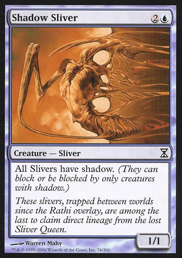 Shadow Sliver (Time Spiral) Light Play