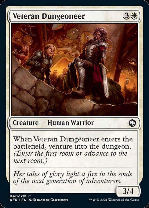 Veteran Dungeoneer (Adventures in the Forgotten Realms) Light Play