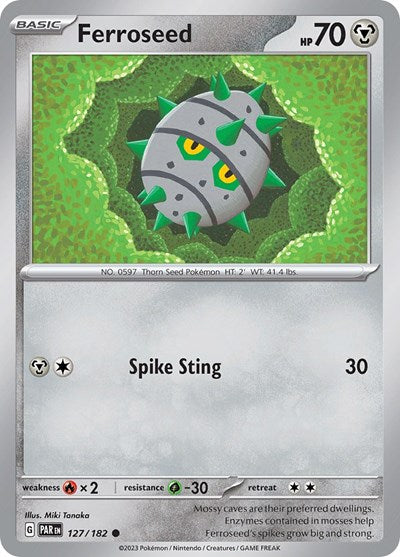 Ferroseed (Scarlet and Violet: Paradox Rift) Light Play Reverse Holofoil
