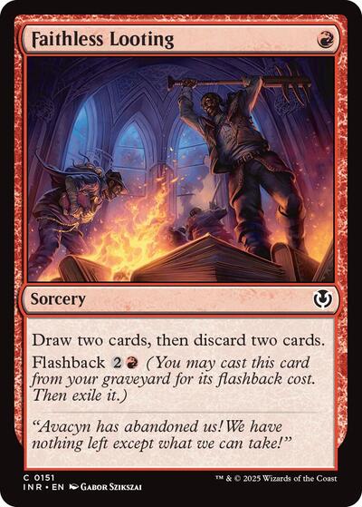 Faithless Looting (Innistrad Remastered) Light Play